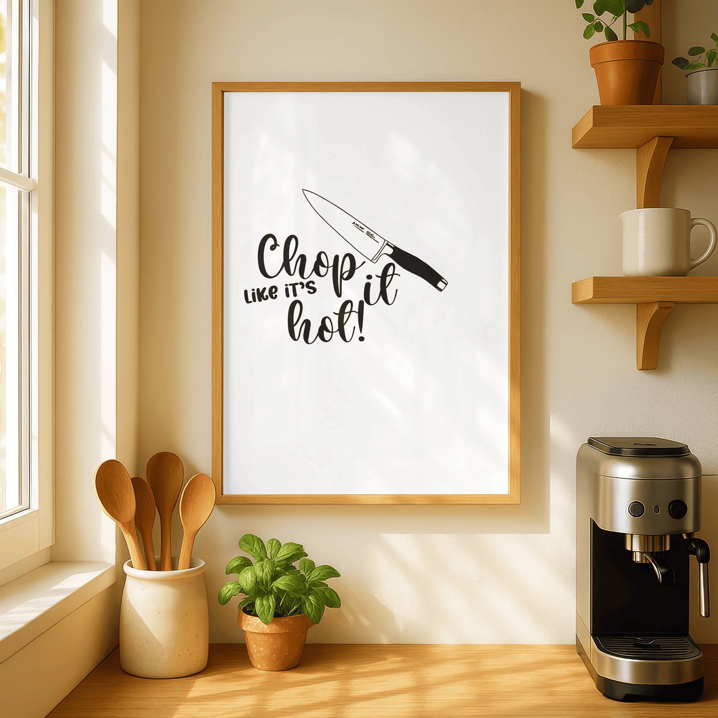 Chop It Like It's Hot Kitchen Print