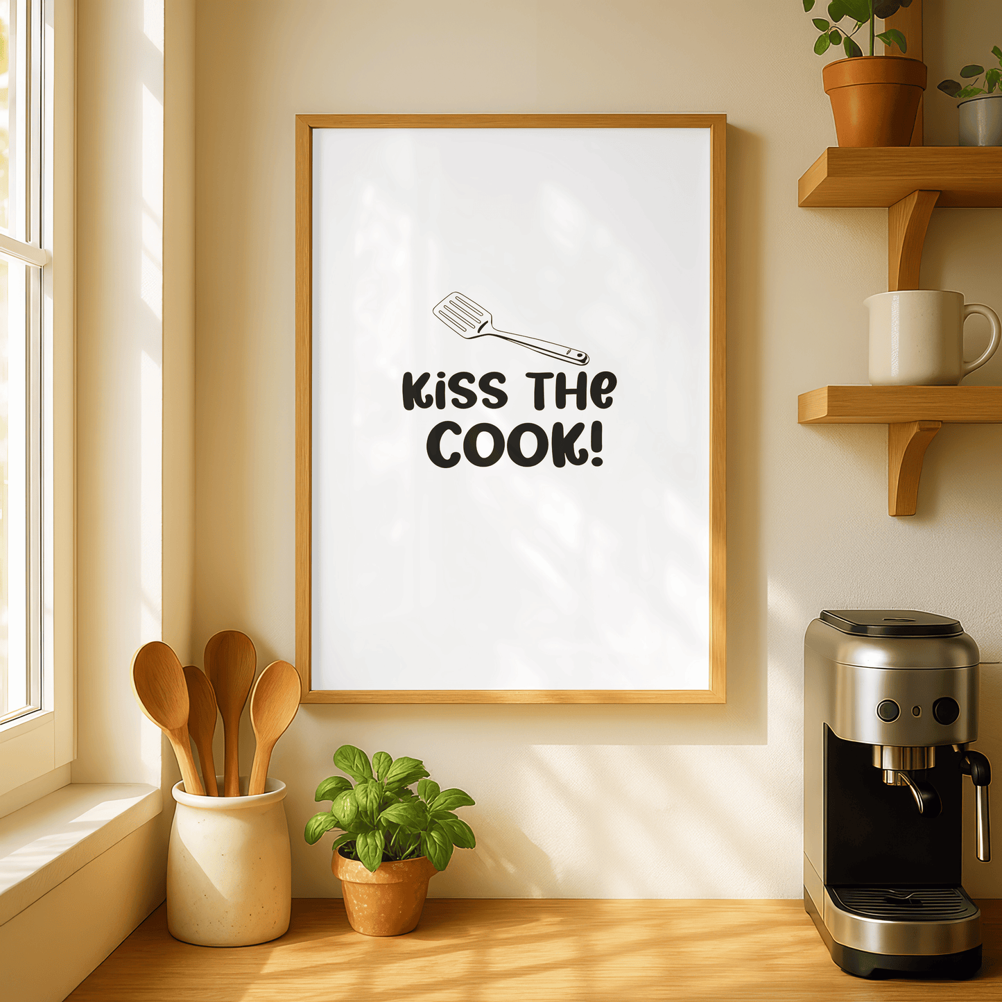 Kiss The Cook Kitchen Print