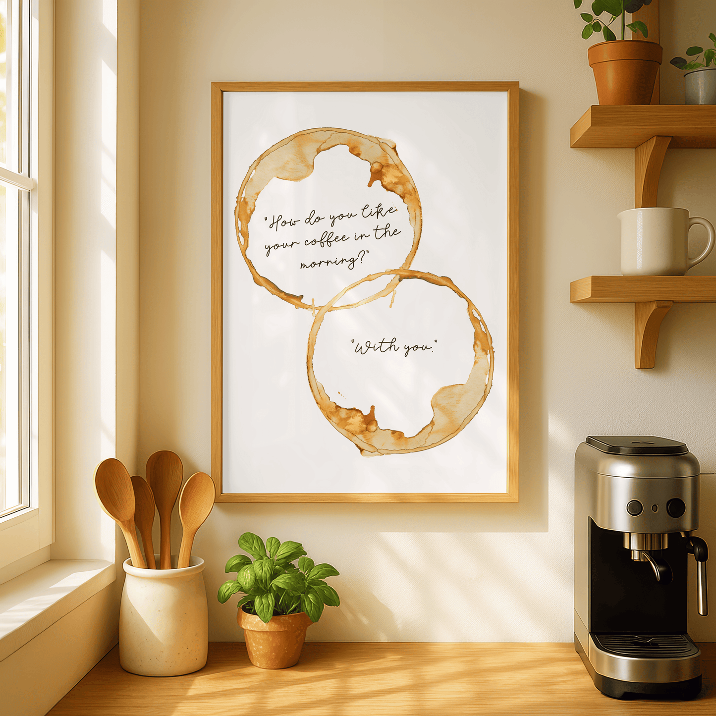 Coffee Couple Kitchen Print