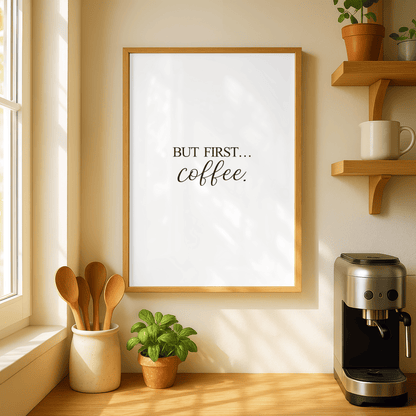 Minimal Coffee Kitchen Print