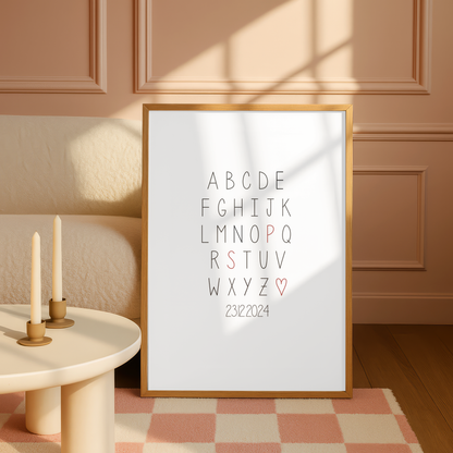 Couple Alphabet Print