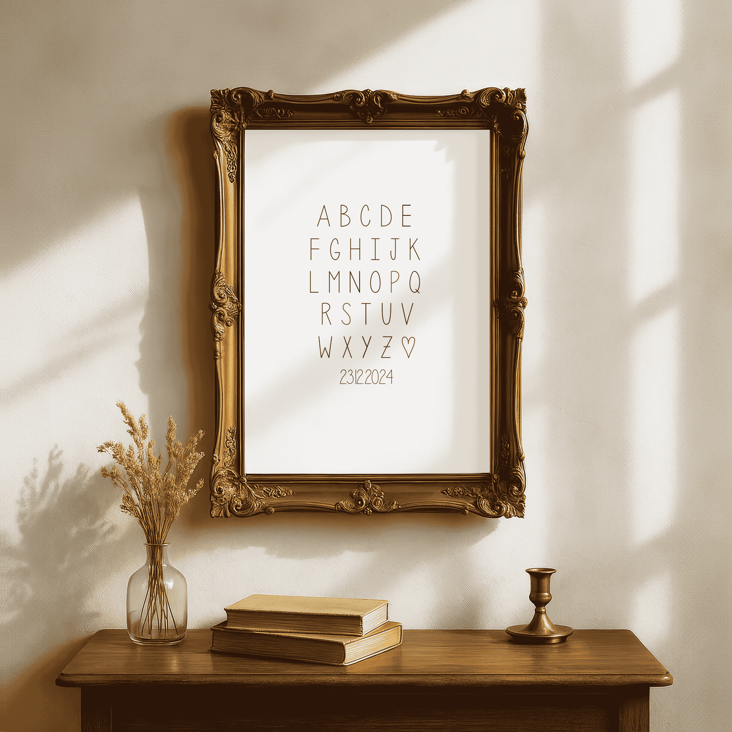 Couple Alphabet Print