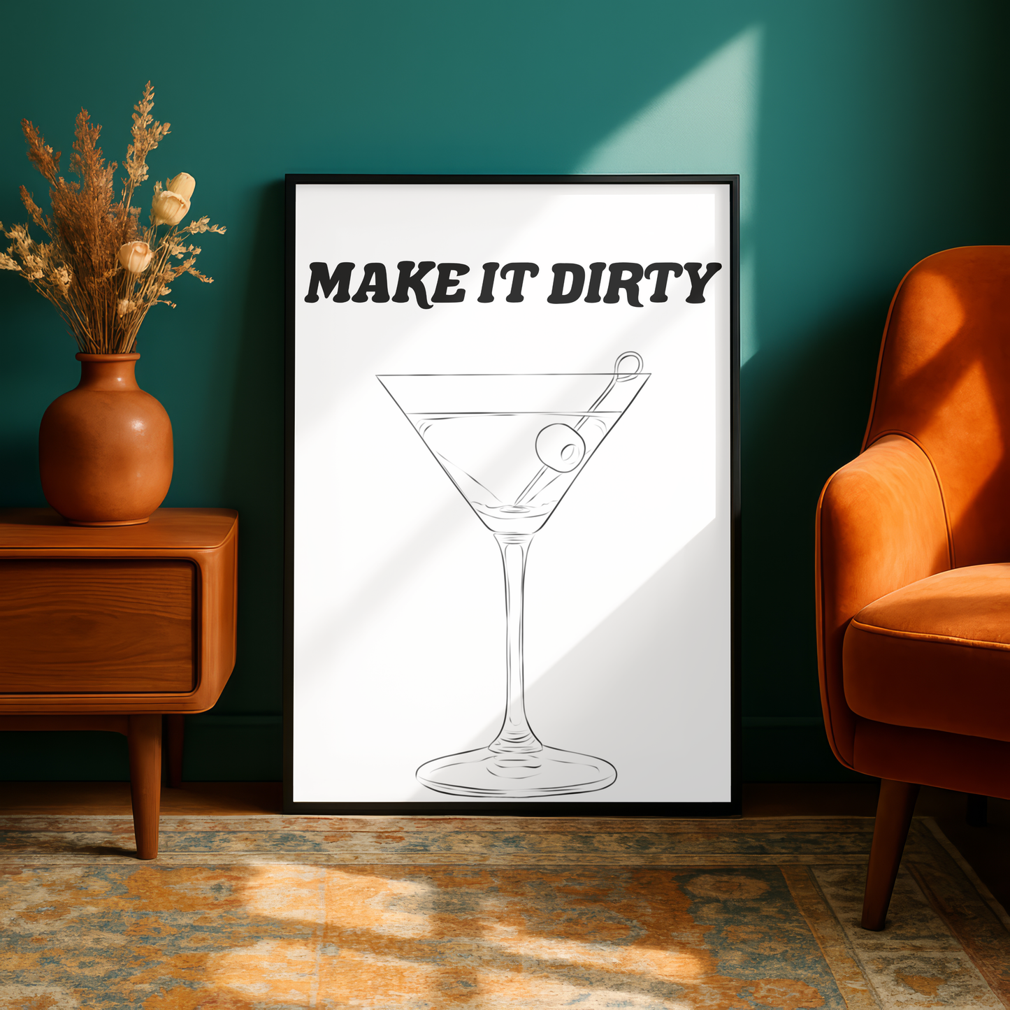 Martini Drink Print