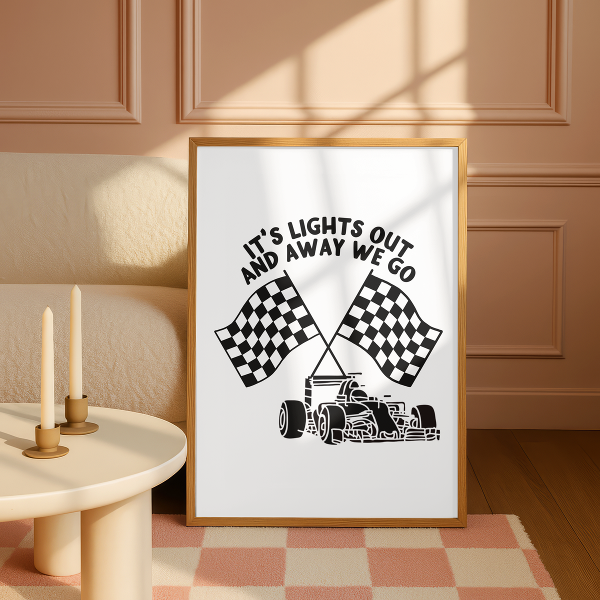 Motor Racing Inspired Print